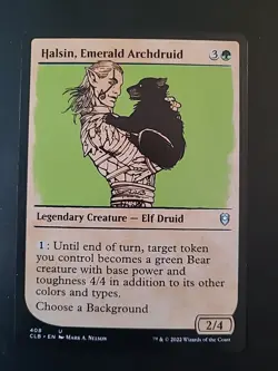 MTG Command Legend Battle for Baldur's Gate Halsin, Emerald Archdruid Showcase - Image 1