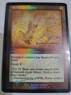MTG SWIFTFOOT BOOTS FOIL FREE SHIPPING EX COND - Image 1