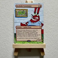 Dockside Extortionist - Mr. Krabs SpongeBob - MTG Painted Alter - Image 1