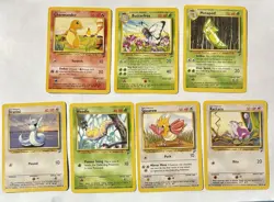 Charmander 69/130 Butterfree 34/130 Base Set 2 Pokemon TCG Lot of 7 Cards NM - Image 1