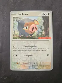 Lechonk 154/198 SV Scarlet & Violet GameStop Stamped Promo Pokemon Card - Image 1