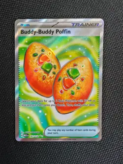 Buddy-Buddy Poffin 167/132 Full Art Trainer Pokemon TCG Mega Evolutions - MINT - Image 1