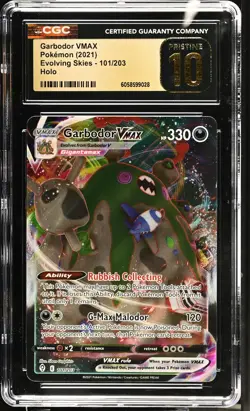 GARBODOR VMAX Evolving Skies Holo Rare #101 CGC Pristine 10 Pokemon [Nostalgium] - Image 1