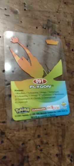 Flygon 091 Pokemon Lamincards Edibas - ESP - GOOD - Image 2