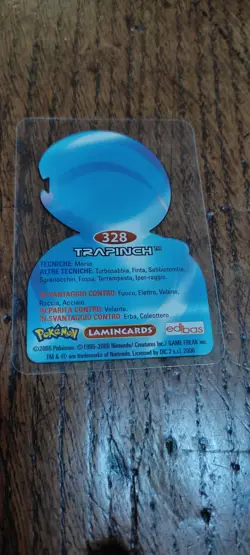 Trapinch 328 Pokemon Lamincards Edibas - ITA - GOOD - Image 2
