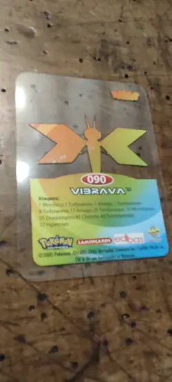 Vibrava 090 Pokemon Lamincards Edibas - ESP - GOOD - Image 2