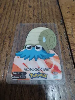 Omanyte 138 Pokemon Lamincards Edibas - ITA - GOOD - Image 1