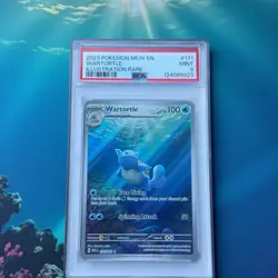2023 Pokemon Mew En-151 PSA 9 Mint Wartortle Illustration Rare 171/165 - Image 1