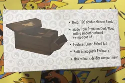 Pokemon TCG 25th Anniversary Celebrations Wooden Deck Box BRAND NEW - Image 4
