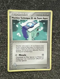 MACHINE TECHNIQUE 01 DE TEAM AQUA UNCO - POKEMON 79/95 TEAM AQUA TEAM MAGMA FR - Image 1