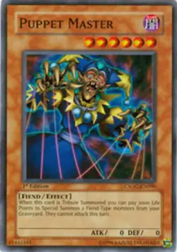 Puppet Master - CSOC-EN090 - Super Rare - 1st Edition Lightly Played Crossroads 412897559439 - Image 1