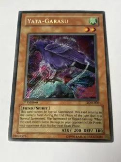 Yugioh - Yata-Garasu LOD-000 Secret Rare 1st Edition Foil Holo Bleed - Image 1
