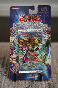2002 Yugioh LOD 1st Edition Legacy of Darkness Blister Pack Sealed TCG - Image 1