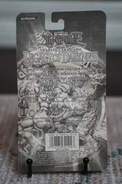 2002 Yugioh LOD 1st Edition Legacy of Darkness Blister Pack Sealed TCG - Image 2