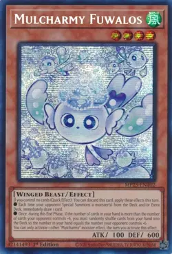 YUGIOH MULCHARMY FUWALOS PRISMATIC SECRET RARE MP25-EN102 - Image 1