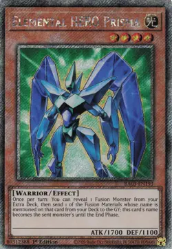 Yugioh Elemental HERO Prisma RA03-EN193 - Platinum Secret Rare - Image 1