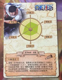 One Piece Zoro Anime Manga SSR RARE Mint Holo Trading Card CCG TCH - Image 2