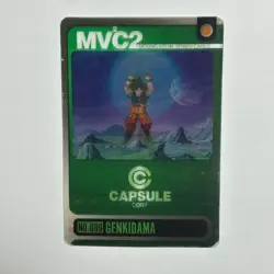M1446 Son Goku Genki Dama No.099 Japanese Dragon Ball Capsule Morinaga Card - Image 1
