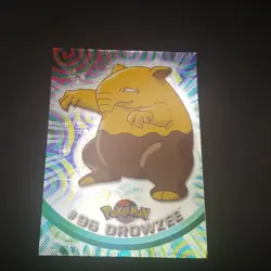 Drowzee #96 - Topps Blue Logo - SILVER HOLO - TV Series 2 - POKEMON CARD - NM - Image 1