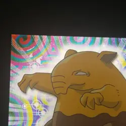 Drowzee #96 - Topps Blue Logo - SILVER HOLO - TV Series 2 - POKEMON CARD - NM - Image 2