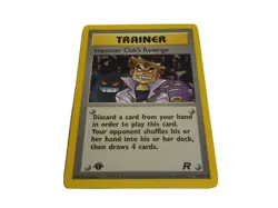 Team Rocket First Edition Imposter Oak's Revenge #76 Vintage Pokemon Card - Image 5