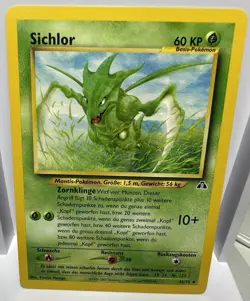 German Pokemon Sichlor Scyther Neo Discovery WOTC Uncommon 46/75 NM Card - Image 1
