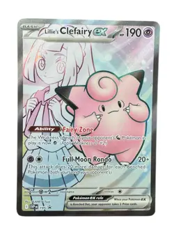 Pokemon TCG-Lillie's Clefairy EX 195 Scarlet & Violet Promo Card - Image 1
