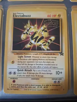 Pokemon the First Movie Electabuzz Black Star Promo 2 Card WOTC - Image 1
