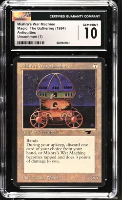 MISHRA'S WAR MACHINE Antiquities CGC 10 Gem Mint MTG [Nostalgium] - Image 1
