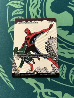 Heroic Intervention Borderless NON Foil Marvel’s Spider-Man Eternal Legal MTG M - Image 1