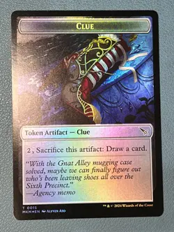 Clue (0015) // A 0042 Double-Sided Token Foil Karlov Manor MTG MKM - Image 2