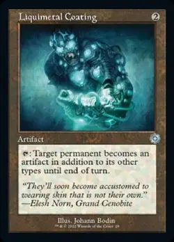 Liquimetal Coating Retro The Brothers' War: Retro Frame MTG Magic the Gathering - Image 1