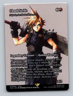 1x Cloud Strife (Najeela, Blade-Blossom) (0042) Final Fantasy FCA MTG Magic NM - Image 1
