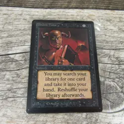 Magic The Gathering MTG Demonic Tutor Beta Limited Edition MP Good Ungraded - Image 1