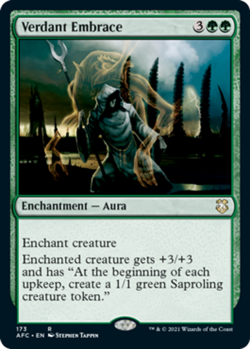 MTG-4x-Near Mint, English-Verdant Embrace-Commander: Adventures in the Forgotten - Image 1