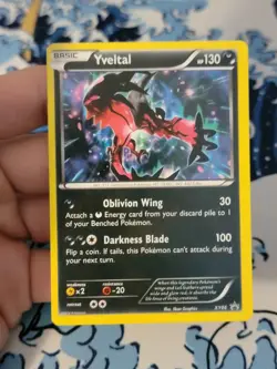 Pokemon TCG Yveltal XY06 XY Black Star Promo Holo Rare MP - Image 1