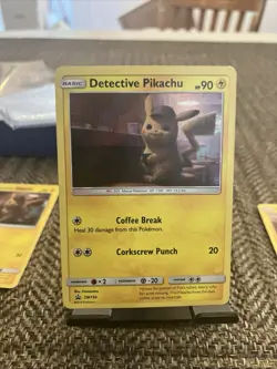 Pokemon TCG Detective Pikachu Detective Pikachu SM190 Promo Holo NM - Image 1
