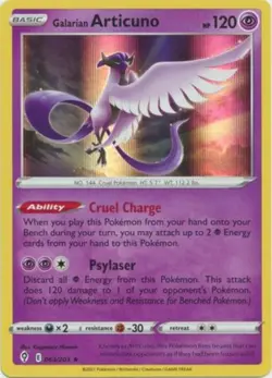 x1 Galarian Articuno - 063/203 - Holo Rare Pokemon SS07 Evolving Skies M/NM - Image 1