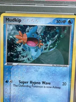 PSA 7 Mudkip 11/17 Cosmo Holo Pop Series 4 Pokemon TCG - Image 3