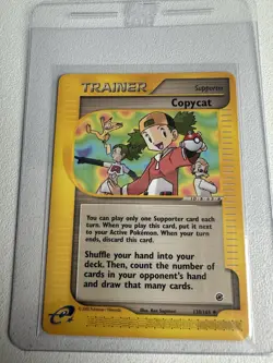 Copycat Expedition Trainer Supporter 138/165 Uncommon WOTC Vintage Pokemon - Image 1