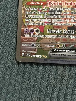 Pokemon TCG Gardevoir EX 245/198 Sir Scarlet & Violet Base Near Mint Condition - Image 5