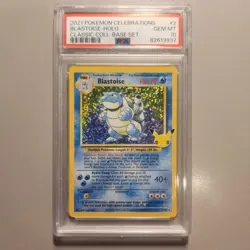 2021 Pokemon Celebrations Blastoise PSA 10 Classic Collection 15/102 Holo - Image 1