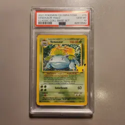 2021 Pokemon Celebrations Venusaur PSA 10 Classic Collection 15/102 Holo - Image 1