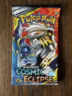 Pokemon TCG Sun & Moon Cosmic Eclipse Sealed Booster Pack - Image 1