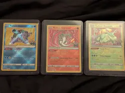 Pokemon Go TCG Radiant Charizard, Venusaur, Blastoise Bundle - Image 1