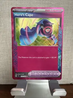 Pokemon TCG Hero's Cape 152/162 Temporal Forces Ace Rare Holo - Image 1
