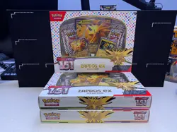 LOT OF 3 - Pokemon TCG Scarlet & Violet 151 Zapdos EX Sealed Collection Box - Image 1
