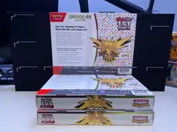 LOT OF 3 - Pokemon TCG Scarlet & Violet 151 Zapdos EX Sealed Collection Box - Image 2