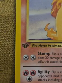 Pokemon Jungle Rapidash 44/64 1st Edition - Image 2