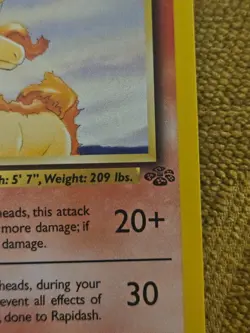 Pokemon Jungle Rapidash 44/64 1st Edition - Image 3
